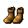 Golden mining boots